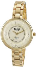 Burgi BUR103YG Analog Display Swiss Quartz Gold