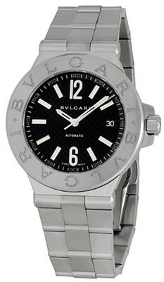 Bvlgari BVLDG40BSSD Diagono Black Dial