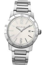 Bvlgari Bvlgari Automatic Silver Dial Black Leather BB41WSSD