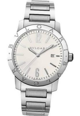 Bvlgari Bvlgari Automatic Silver Dial Black Leather BB41WSSD