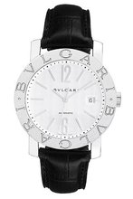Bvlgari Bvlgari Automatic White Dial Stainless Steel Leather 101379