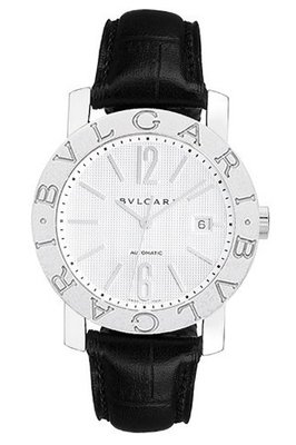 Bvlgari Bvlgari Automatic White Dial Stainless Steel Leather 101379