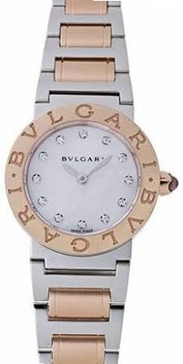 Bvlgari Bvlgari Mother of Pearl Dial 18kt Rose Gold Stainless Steel Ladies BBL26WSPG-12