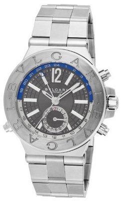 Bvlgari Diagono Professional GMT Grey Dial Automatic DG40C14SSDGMT