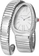 Bvlgari Serpenti Diamond Silver Dial Stainless Steel Ladies SP35C6SDS.1T