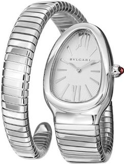 Bvlgari Serpenti Silver Dial Stainless Steel Ladies 101817