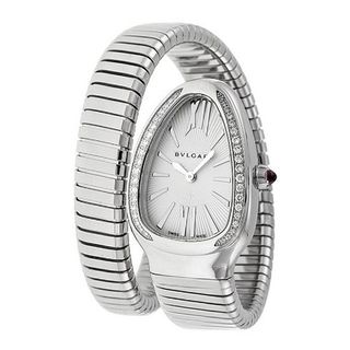 Bvlgari Serpenti Silver Dial Steel Bracelet Ladies 101827