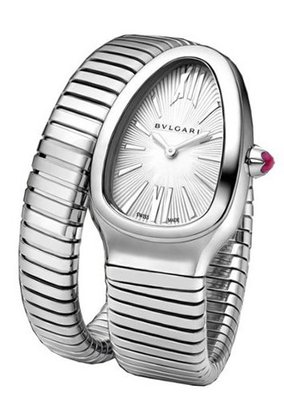 Bvlgari Serpenti Silver Opaline Dial Ladies 101828