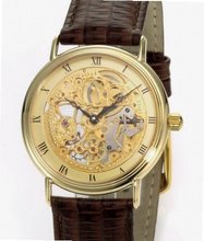 BWC-Swiss Skelett Uhren Gold Slim-Line