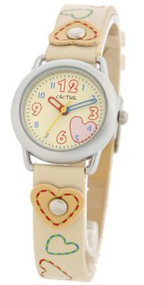 Cactus CAC-20-L11 Kids Beige Strap With Cream Dial