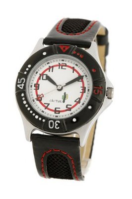 Cactus CAC-26-M01 Boys White dial Black Strap