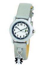 Cactus Girl's Quartz Analogue CAC-56-L15 with Silver Butterflies