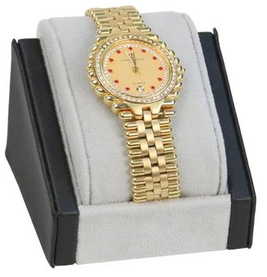 Single Box Display Case Stand - Two Tone Color Black and Grey