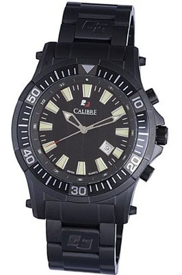 Calibre SC-5H1-13-007 Hawk Date Analog Display Quartz Black