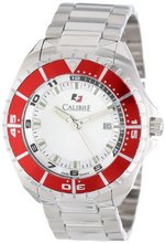 Calibre SC-5S2-04-001.4 Sea Knight Round Stainless Steel Red Aluminum Bezel Luminous Date