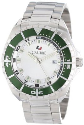 Calibre SC-5S2-04-001.6 "Sea Knight" Stainless Steel and Green Aluminum Bezel Bracelet