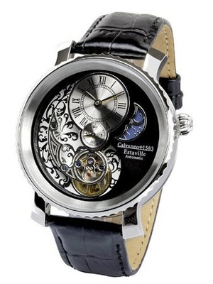 Calvaneo Estaville Steel Automatic Complication