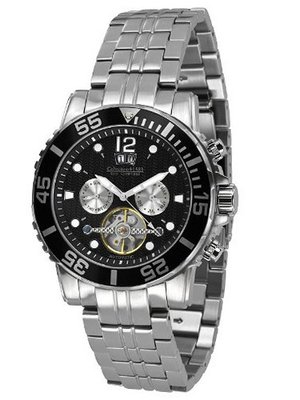 Calvaneo Sea Command Steel Black Automatic Diver