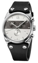 Calvin Klein Eager Chronograph Black Fabric Strap K4B371B6