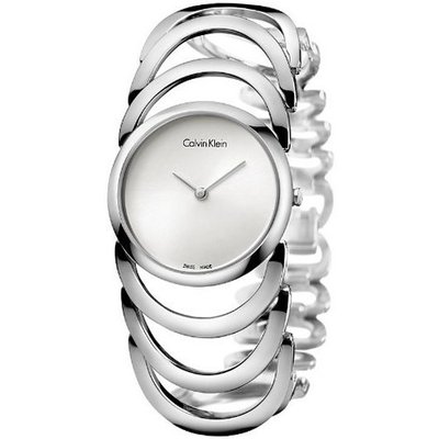 Calvin Klein K4G23126 Body Ladies - Silver Dial Stainless Steel Case Quartz Movement