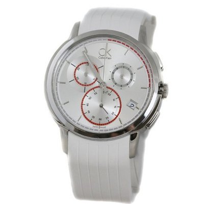 Calvin Klein Quartz Drive Gents White Chronograph Dial K1V27938