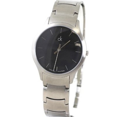 Calvin Klein Quartz, Stainless Steel Classic Bracelet with Black Dial - K2611104