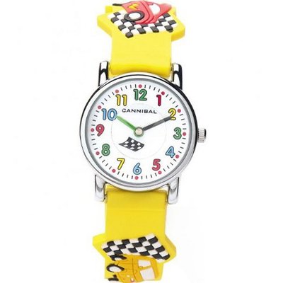 Cannibal 3D Racing Car Yellow Rubber Strap CK198-18