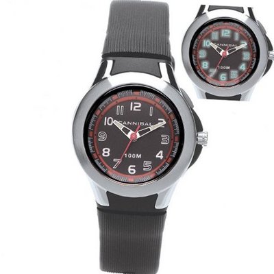 Cannibal Active Boys Backlight 10ATM Black Plastic Strap Sports CK212-03