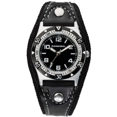 Cannibal Active Boys Black PU Strap Childrens Sports CK087-03