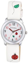 Cannibal Active Boys Girls White PU Strap Childrens Ladybird CK102-09