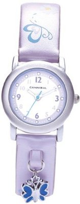 Cannibal Active Girls Lilac PU Strap Childrens Butterfly Charm CK225-16