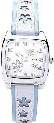 Cannibal Active Ladies Pale Blue & White PU Strap Flower Fashion CL228-13