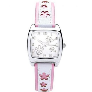 Cannibal Active Ladies Pink & White PU Strap Flower Fashion CL228-14