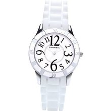 Cannibal Active White Silicone Strap Girls Sports CJ221-01