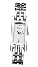 Caravelle Bracelet Design Siver White Patterned Dial Ladies - Caravelle 43L105