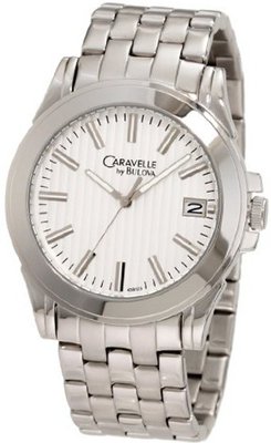 Caravelle by Bulova 43B123 Silvertone