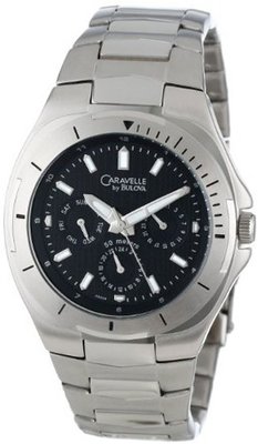 Caravelle by Bulova 43C08 Bracelet Black Dial