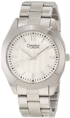 Caravelle by Bulova 43L145 Classic Silvertone Round