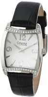 Caravelle by Bulova 43T09 Crystal Accented Leather Strap