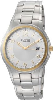 Caravelle by Bulova 45B112 Silver White Dial Bracelet