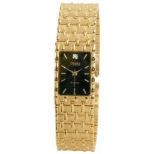 Caravelle by Bulova Gold Diamond Dial Bracelet