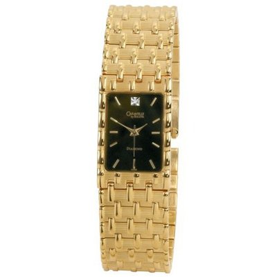 Caravelle by Bulova Gold Diamond Dial Bracelet
