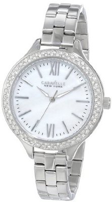 Caravelle New York 43L165 Analog Display Japanese Quartz White