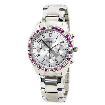 Caravelle New York 43L172 Ladies Melissa Silver Chronograph
