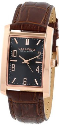 Caravelle New York 44A104 Analog Display Japanese Quartz Brown