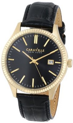 Caravelle New York 44B106 Analog Display Japanese Quartz Black