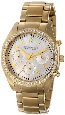 Caravelle New York 44L114 Analog Display Japanese Quartz Yellow