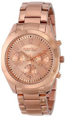 Caravelle New York 44L115 Analog Display Japanese Quartz Rose Gold