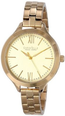 Caravelle New York 44L127 Analog Display Japanese Quartz Yellow