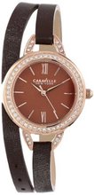 Caravelle New York 44L130 Analog Display Japanese Quartz Brown